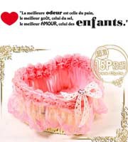 ZZ014  繽紛玫瑰花♥夢幻愛心♥多功能手工籐籃【1入】