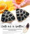 AF004   韓風╭。BLING冰裂~♥耳環【1對入】