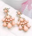 AE003   綻放開朗♥太陽花露♥耳環【歐潤菊1對入】