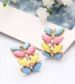 AE014  相依相戀♥相生葉♥耳環【1對入】