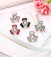 AB011   甜心馬卡系列♥甜蜜幸運♥不銹鋼防敏耳釘【1對入】
