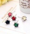AB029   甜心馬卡系列♥含苞待放♥不銹鋼防敏耳釘【1對入】